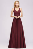 MISSHOW offers Chiffon Lace A-line Bridesmaid Dresses, V-Neck Sleeveless Floor Length Maid of the Honor Dresses at a good price from 100D Chiffon to A-line Floor-length them. Lightweight yet affordable home,beach,swimming useBridesmaid Dresses.
