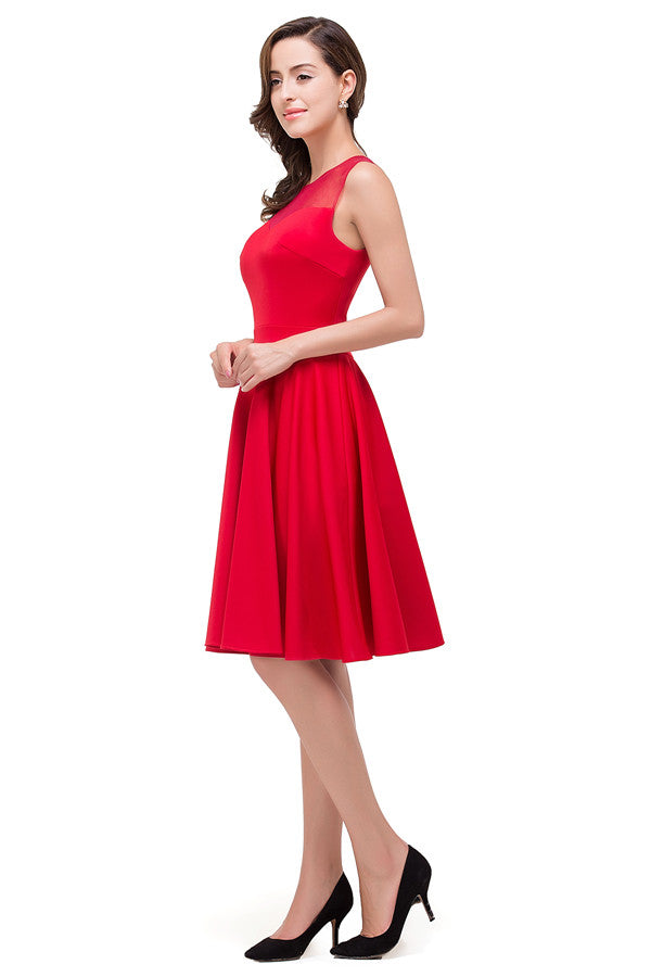 A plus size Red bridesmaid dress made of 100D Chiffon are trendy for  . Shop MISSHOW with elaborately designed  gowns for your bridesmaids.