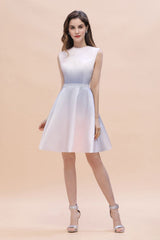 The gorgeous Crew Neck Sleeveless Gradient Aline Short Party Dress Daily Casual Dress will stun every girl. The Satin,Tulle Vintage Party dress will add extra elegance to your wholesale look.