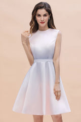 The gorgeous Crew Neck Sleeveless Gradient Aline Short Party Dress Daily Casual Dress will stun every girl. The Satin,Tulle Vintage Party dress will add extra elegance to your wholesale look.