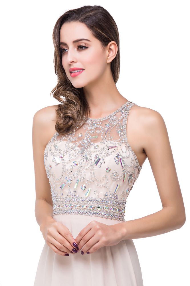 MISSHOW offers gorgeous Ivory,Mint Green,Light Champagne Jewel party dresses with delicately handmade Beading,Crystal in size 0-26W. Shop Floor-length prom dresses at affordable prices.