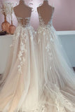 Designer Elegant A-Line Sweetheart Wedding Dresses With Lace-misshow.com