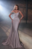 Designer Long Evening Dresses Glitter Mermaid Prom Dresses