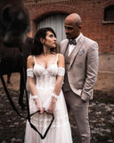 Designer Wedding Dresses With Lace | Sheath dresses wedding dresses-misshow.com