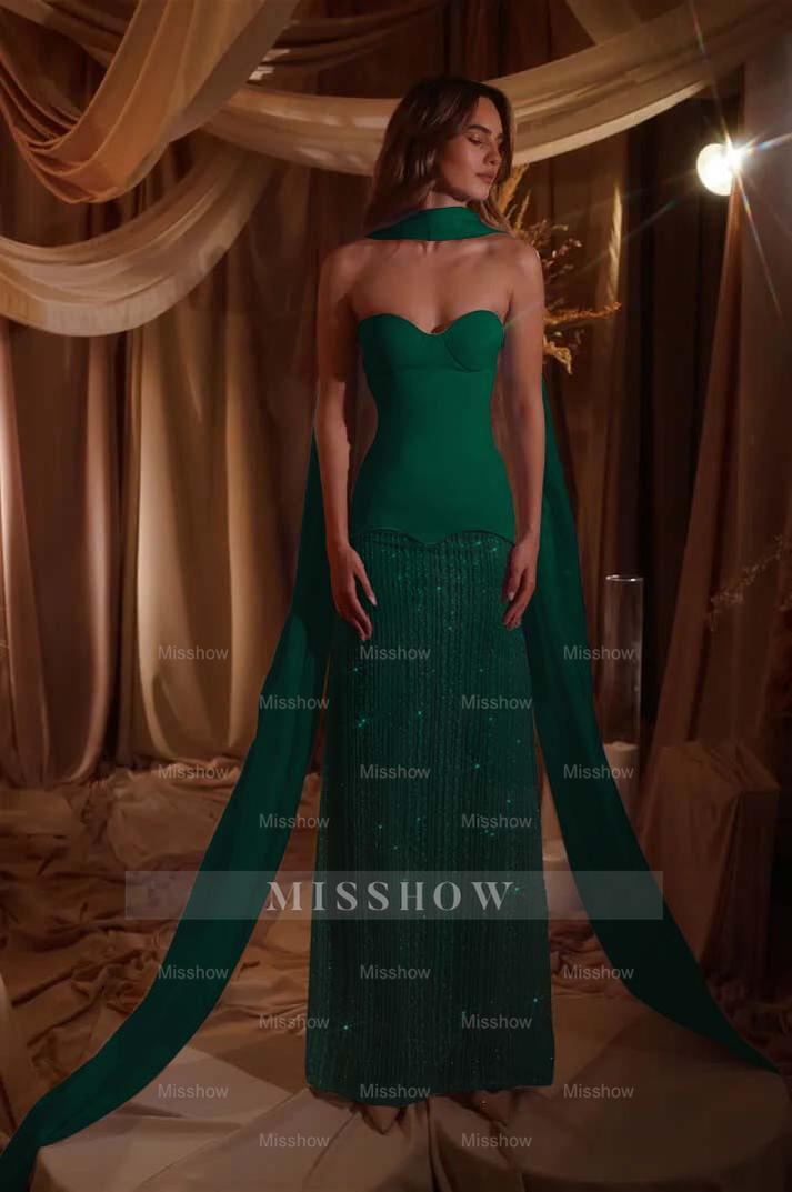 Sweetheart Strapless Sleeveless Long Formal Dress With Beading