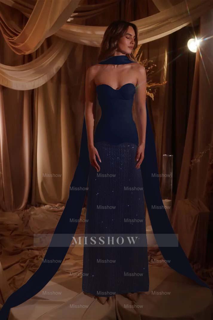 Sweetheart Strapless Sleeveless Long Formal Dress With Beading