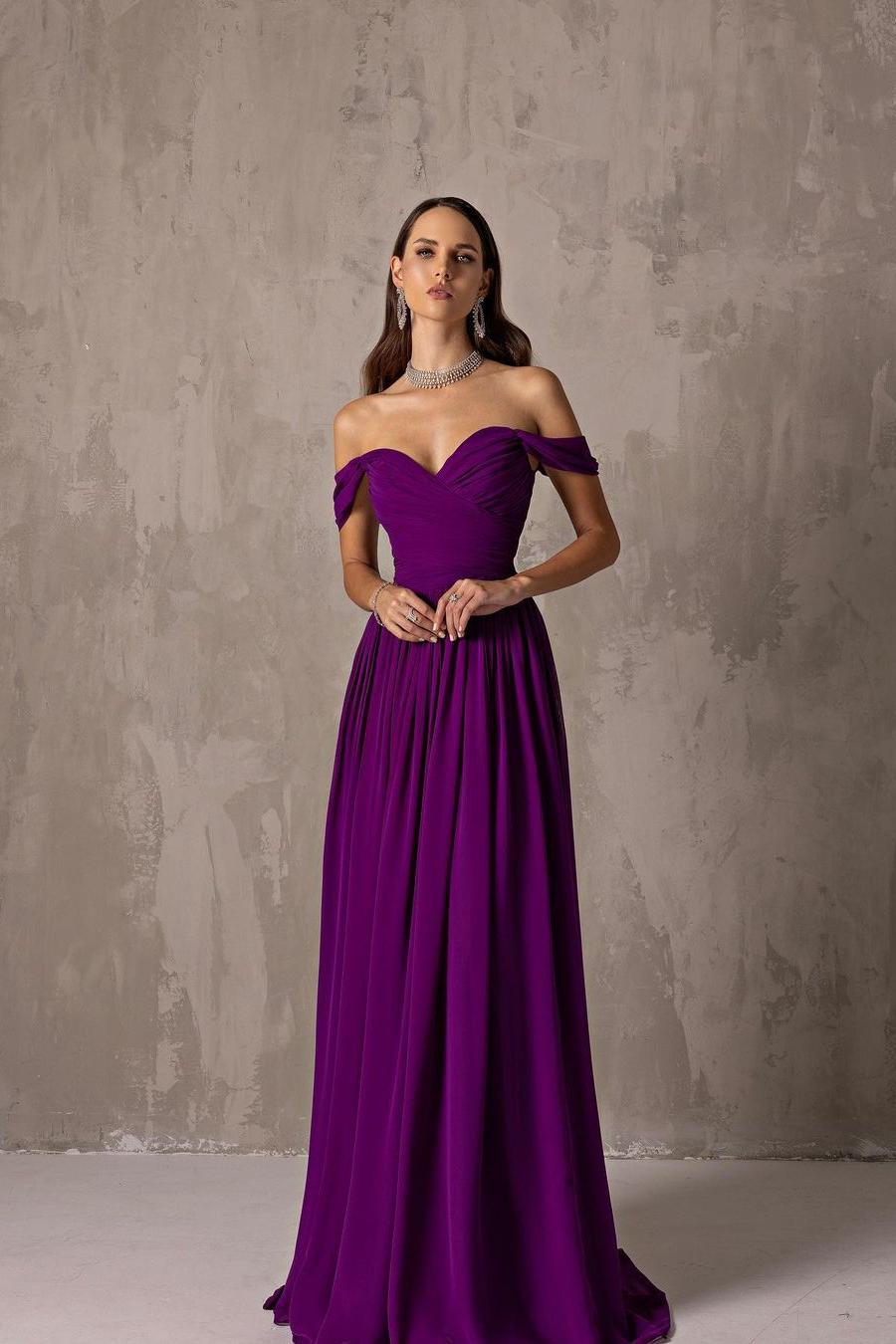 Off the Shoulder Strapless Sleeveless Long Formal Dress With Ruffles