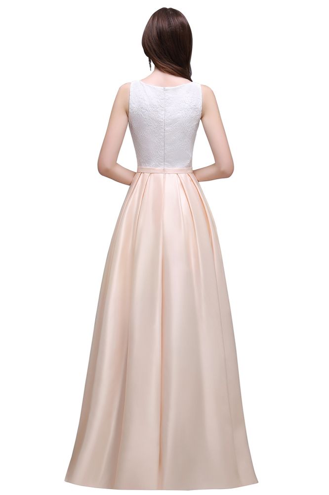 MISSHOW offers gorgeous Pearl Pink Jewel party dresses with delicately handmade Lace in size 0-26W. Shop Floor-length prom dresses at affordable prices.