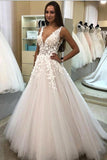Elegant 3D Floral Lace Tulle Aline Sleeveless Evening Dress