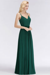 MISSHOW offers Elegant A-line Spaghetti Chiffon Bridesmaid Dresses V-neck Evening Maxi Gown at a good price from White,Ivory,Blushing Pink,Candy Pink,Pearl Pink,Dusty Rose,Watermelon,Red,Fuchsia,Burgundy,Chocolate,Brown,Gold,Champagne,Orange,Daffodil,Regency,Grape,Lilac,Lavender,Sky Blue,Pool,Ocean Blue,Royal Blue,Ink Blue,Dark Navy,Black,Silver,Dark Green,Jade,Green,Sage,Mint Green,100D Chiffon to A-line Floor-length them. Stunning yet affordable Sleeveless Bridesmaid Dresses.