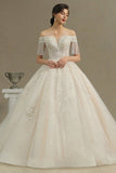 Elegant A-line wedding dresses | Wedding dresses with sleeves-misshow.com