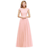MISSHOW offers Elegant Cap Sleeves ALine Evening Swing Dress Navy Blue Long Party Dress at a good price from Nude pink,Candy Pink,Burgundy,Grape,Royal Blue,Dark Navy,Dusty Blue, to A-line  them. Stunning yet affordable Short Sleeves Prom Dresses,Evening Dresses,Homecoming Dresses,Bridesmaid Dresses,Quinceanera dresses.