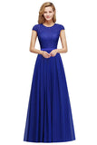 MISSHOW offers Elegant Cap Sleeves ALine Evening Swing Dress Navy Blue Long Party Dress at a good price from Nude pink,Candy Pink,Burgundy,Grape,Royal Blue,Dark Navy,Dusty Blue, to A-line  them. Stunning yet affordable Short Sleeves Prom Dresses,Evening Dresses,Homecoming Dresses,Bridesmaid Dresses,Quinceanera dresses.