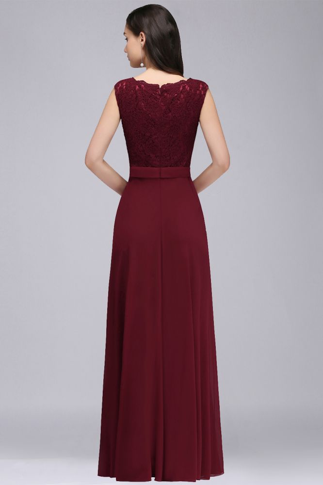 MISSHOW offers gorgeous Dusty Rose,Burgundy,Regency,Royal Blue,Dark Navy,Black Scoop party dresses with delicately handmade Lace in size 0-26W. Shop Floor-length prom dresses at affordable prices.