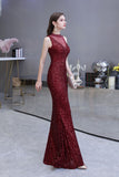 MISSHOW offers Elegant Illusion Neck Burgundy Sleeveless Mermaid Prom Dress at a good price from Burgundy,Tulle,Sequined to Mermaid Floor-length them. Stunning yet affordable Sleeveless Prom Dresses,Evening Dresses,Homecoming Dresses,Quinceanera dresses.
