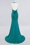 MISSHOW offers Elegant Mermaid Halter Evening Dress Simple Sleeveless Floor Length Party Gown at a good price from White,Ivory,Blushing Pink,Candy Pink,Pearl Pink,Watermelon,Red,Fuchsia,Burgundy,Chocolate,Brown,Gold,Champagne,Orange,Yellow,Daffodil,Regency,Lilac,Lavender,Sky Blue,Pool,Ocean Blue,Royal Blue,Dark Navy,Black,Silver,Dark Green,Jade,Green,Mint Green,Spandex to Mermaid Floor-length them. Stunning yet affordable Sleeveless Bridesmaid Dresses.