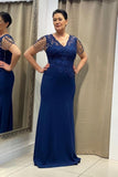 Elegant Mother Of The Bride Dresses Royal Blue Bridesmaid Dresses With Lace