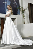 This elegant Sweetheart,Off-the-shoulder Satin wedding dress with Lace,Beading,Appliques,Sequined could be custom made in plus size for curvy women. Plus size Cap Sleeves A-line,Ball Gown,Princess bridal gowns are classic yet cheap.