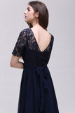 MISSHOW offers gorgeous White,Blushing Pink,Dusty Rose,Burgundy,Royal Blue,Dark Navy,Black,Silver Jewel party dresses with delicately handmade Lace in size 0-26W. Shop Floor-length prom dresses at affordable prices.