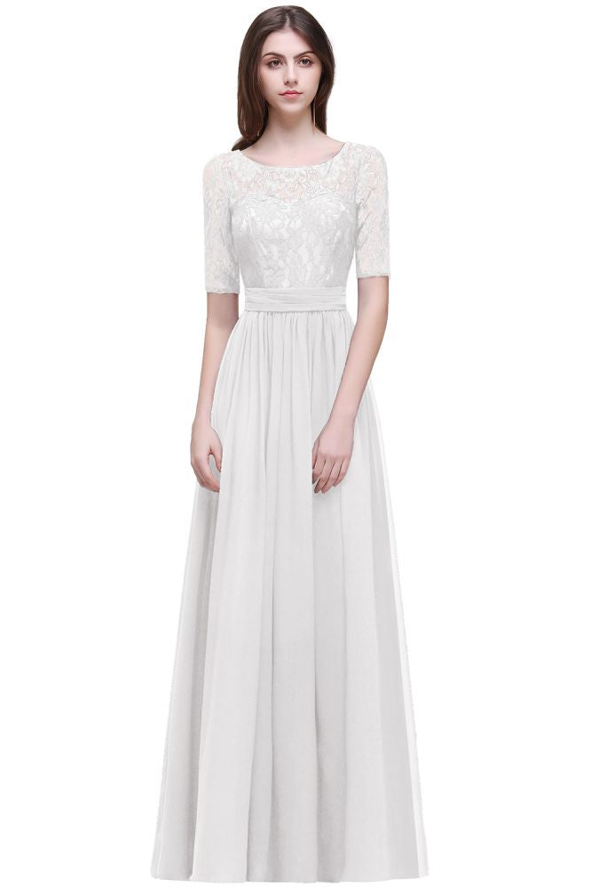 MISSHOW offers gorgeous White,Blushing Pink,Dusty Rose,Burgundy,Royal Blue,Dark Navy,Black,Silver Jewel party dresses with delicately handmade Lace in size 0-26W. Shop Floor-length prom dresses at affordable prices.