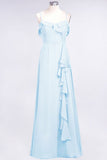 MISSHOW offers Elegant Spaghetti Aline Ruffle Simple Prom Dresses Royal Blue Evening Swing Dress at a good price from Misshow