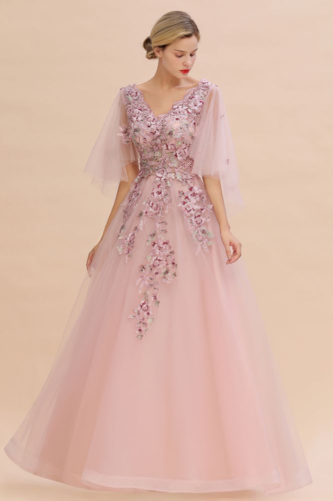 MISSHOW offers Elegant Tulle A-line Floral Wedding Dress Puffy Long Sleeves Evening Party Dress at a good price from Dusty Rose,Tulle to A-line Floor-length them. Stunning yet affordable Half-Sleeves Prom Dresses,Evening Dresses,Homecoming Dresses,Quinceanera dresses.
