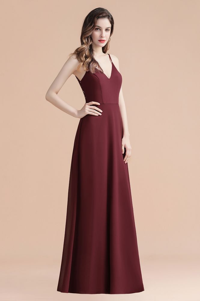 MISSHOW offers Elegant V-Neck Chiffon Aline Bridesmaid Dress Sleeveless Evening Prom Maxi Dress at a good price from Burgundy,Royal Blue,Dark Navy,100D Chiffon,Sequined,Lace to A-line Floor-length them. Stunning yet affordable Sleeveless Prom Dresses,Evening Dresses,Homecoming Dresses,Quinceanera dresses.