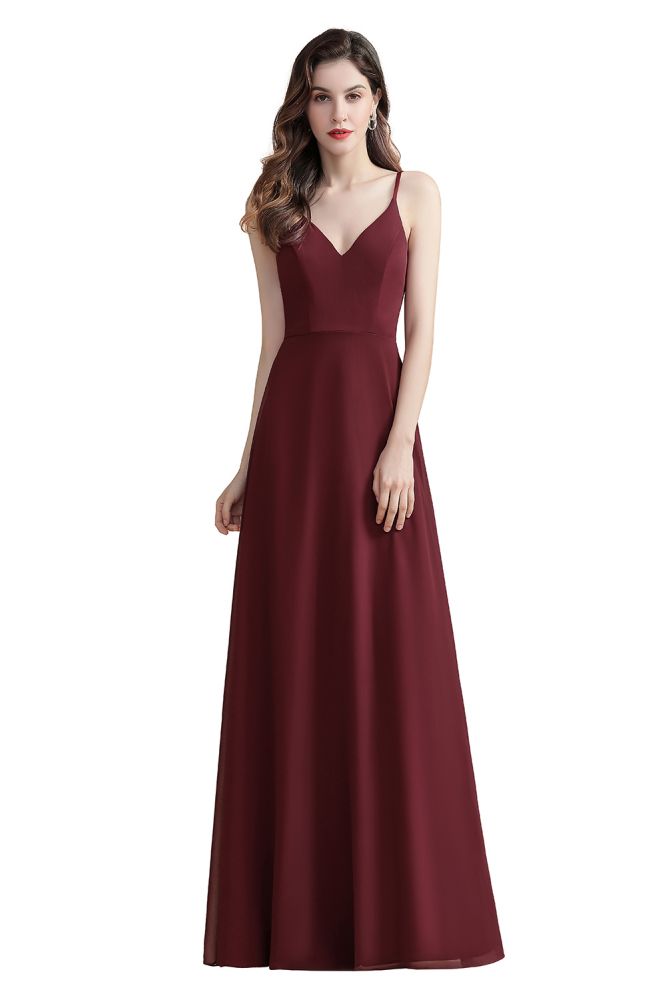 MISSHOW offers Elegant V-Neck Chiffon Aline Bridesmaid Dress Sleeveless Evening Prom Maxi Dress at a good price from Burgundy,Royal Blue,Dark Navy,100D Chiffon,Sequined,Lace to A-line Floor-length them. Stunning yet affordable Sleeveless Prom Dresses,Evening Dresses,Homecoming Dresses,Quinceanera dresses.