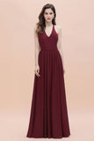 Looking for Prom Dresses,Evening Dresses,Bridesmaid Dresses,Quinceanera dresses in 100D Chiffon, A-line style, and Gorgeous Lace,Sequined work  MISSHOW has all covered on this elegant Elegant V-Neck Chiffon Bridesmaid Dress Backless aline Party Dress with Sequins.