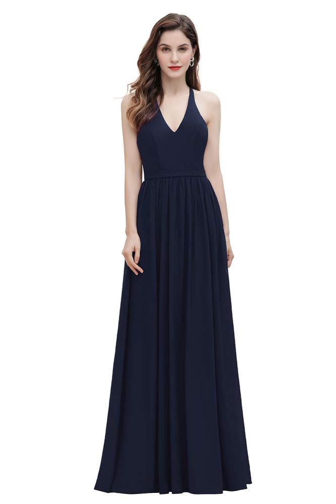 Looking for Prom Dresses,Evening Dresses,Bridesmaid Dresses,Quinceanera dresses in 100D Chiffon, A-line style, and Gorgeous Lace,Sequined work  MISSHOW has all covered on this elegant Elegant V-Neck Chiffon Bridesmaid Dress Backless aline Party Dress with Sequins.
