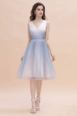 MISSHOW offers Elegant V-Neck Gradient aline Short Party Dress Daily Casual Dress at a good price from Pearl Pink,Satin,Tulle to A-line Tea-length them. Stunning yet affordable Sleeveless Prom Dresses,Evening Dresses,Homecoming Dresses,Quinceanera dresses.