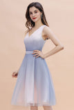 MISSHOW offers Elegant V-Neck Gradient aline Short Party Dress Daily Casual Dress at a good price from Pearl Pink,Satin,Tulle to A-line Tea-length them. Stunning yet affordable Sleeveless Prom Dresses,Evening Dresses,Homecoming Dresses,Quinceanera dresses.