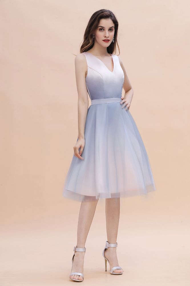MISSHOW offers Elegant V-Neck Gradient aline Short Party Dress Daily Casual Dress at a good price from Pearl Pink,Satin,Tulle to A-line Tea-length them. Stunning yet affordable Sleeveless Prom Dresses,Evening Dresses,Homecoming Dresses,Quinceanera dresses.