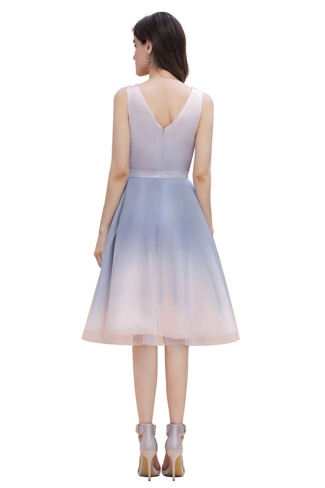 MISSHOW offers Elegant V-Neck Gradient aline Short Party Dress Daily Casual Dress at a good price from Pearl Pink,Satin,Tulle to A-line Tea-length them. Stunning yet affordable Sleeveless Prom Dresses,Evening Dresses,Homecoming Dresses,Quinceanera dresses.