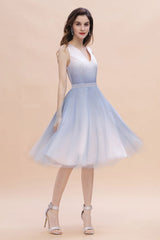 MISSHOW offers Elegant V-Neck Gradient aline Short Party Dress Daily Casual Dress at a good price from Pearl Pink,Satin,Tulle to A-line Tea-length them. Stunning yet affordable Sleeveless Prom Dresses,Evening Dresses,Homecoming Dresses,Quinceanera dresses.