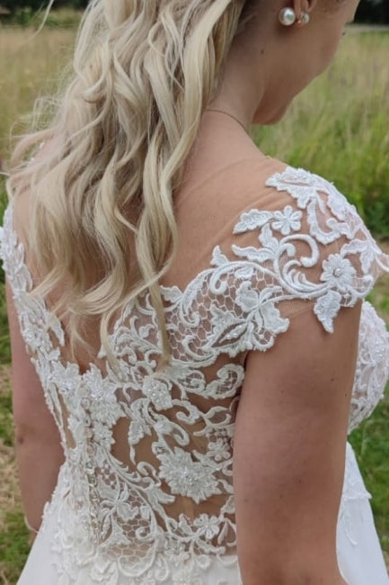Elegant Wedding Dresses Long Tulle | Wedding dresses with lace-misshow.com