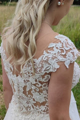 Elegant Wedding Dresses Long Tulle | Wedding dresses with lace-misshow.com