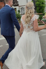 Elegant Wedding Dresses Long Tulle | Wedding dresses with lace-misshow.com