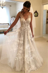 Elegant wedding dresses white lace wedding dresses-misshow.com