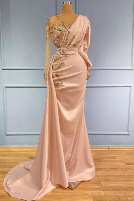 Evening Dresses Long With Sleeves Prom dresses in glitter-misshow.com