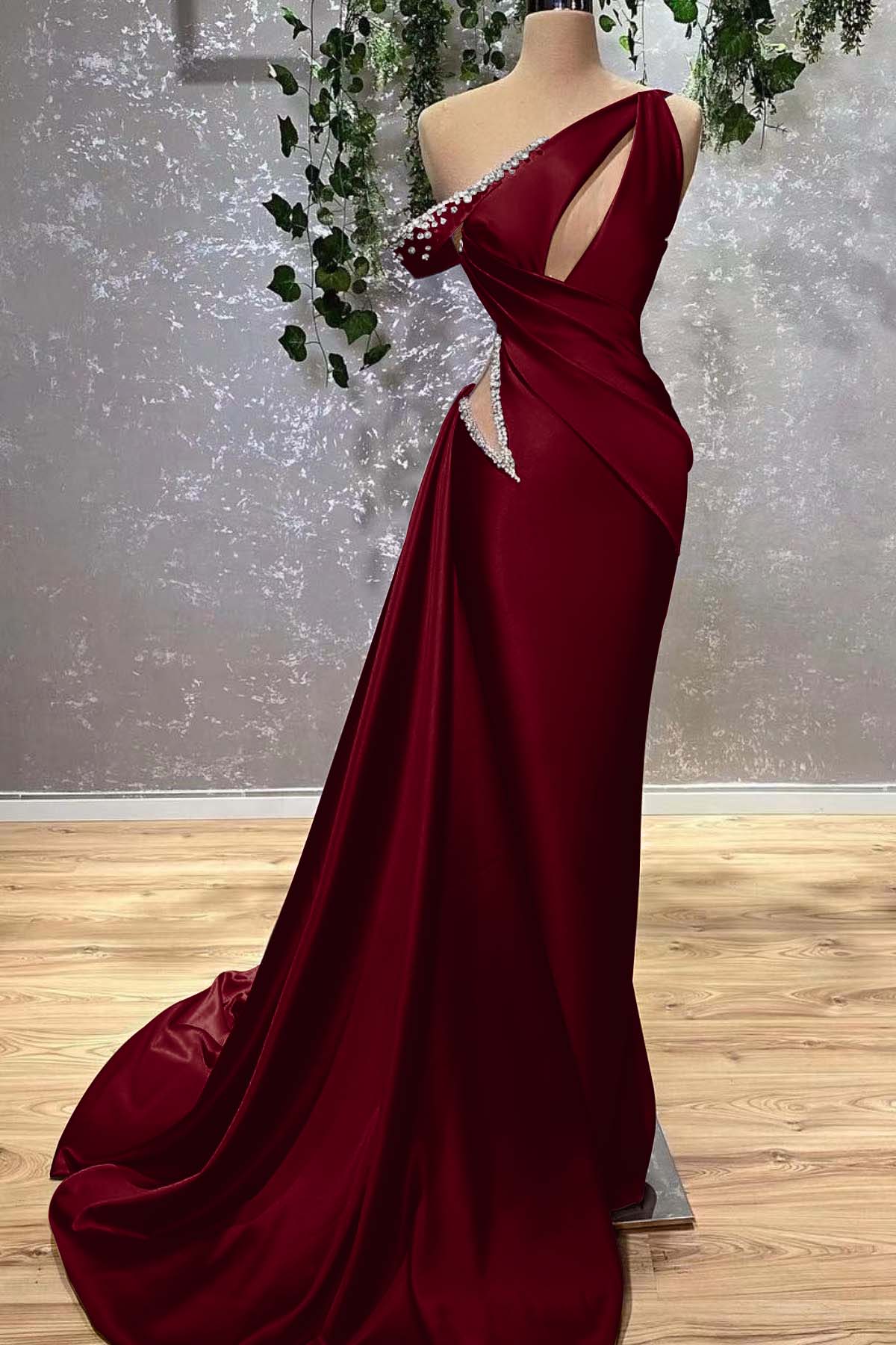 Lilac Off the Shoulder Sleeveless Mermaid Formal Dress With Beading