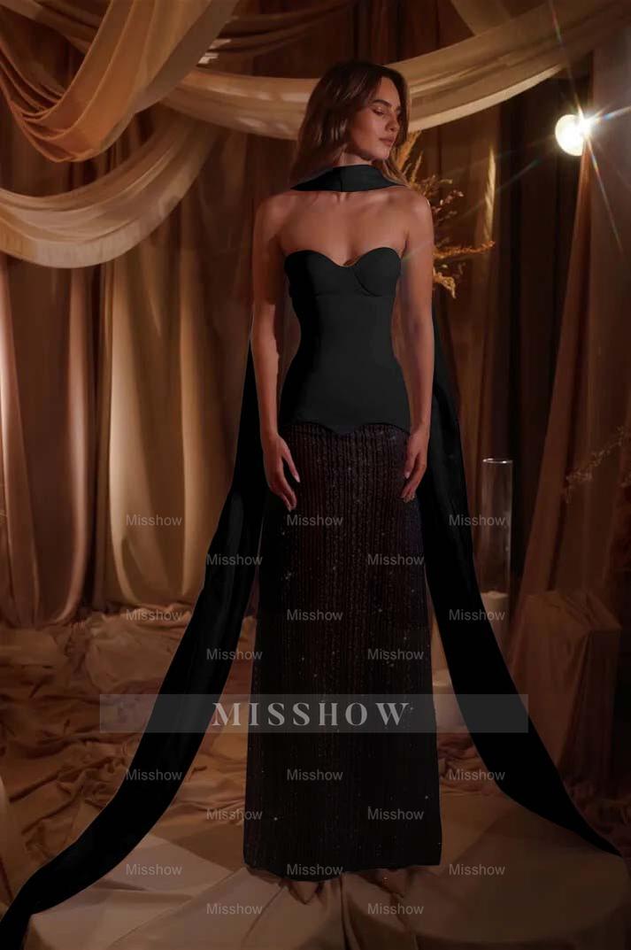 Sweetheart Strapless Sleeveless Long Formal Dress With Beading