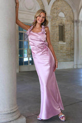 Charming Sleeveless Straps Mermaid Long Formal Dress With Pleated