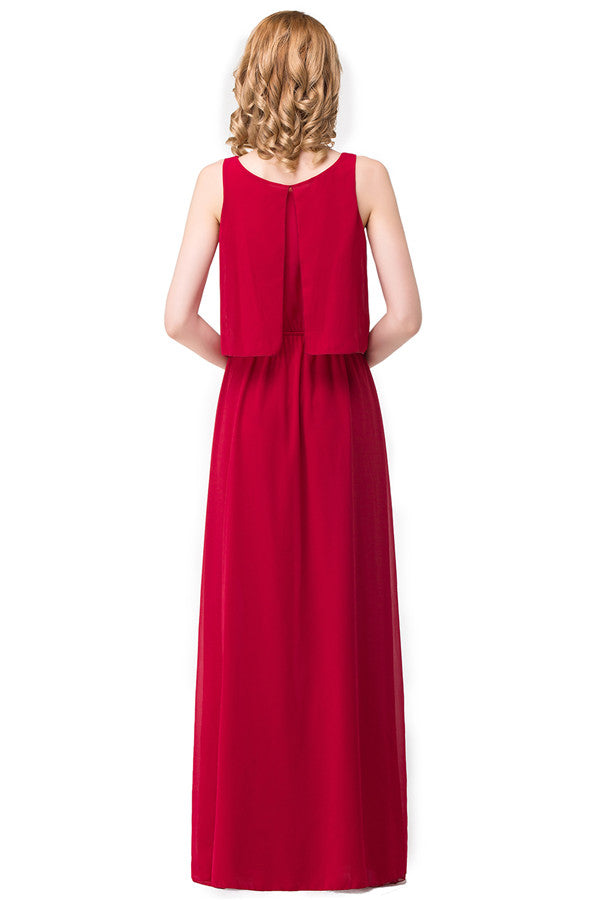 A plus size Fuchsia bridesmaid dress made of 100D Chiffon are trendy for  . Shop MISSHOW with elaborately designed  gowns for your bridesmaids.