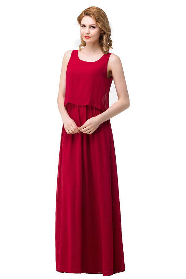A plus size Fuchsia bridesmaid dress made of 100D Chiffon are trendy for  . Shop MISSHOW with elaborately designed  gowns for your bridesmaids.