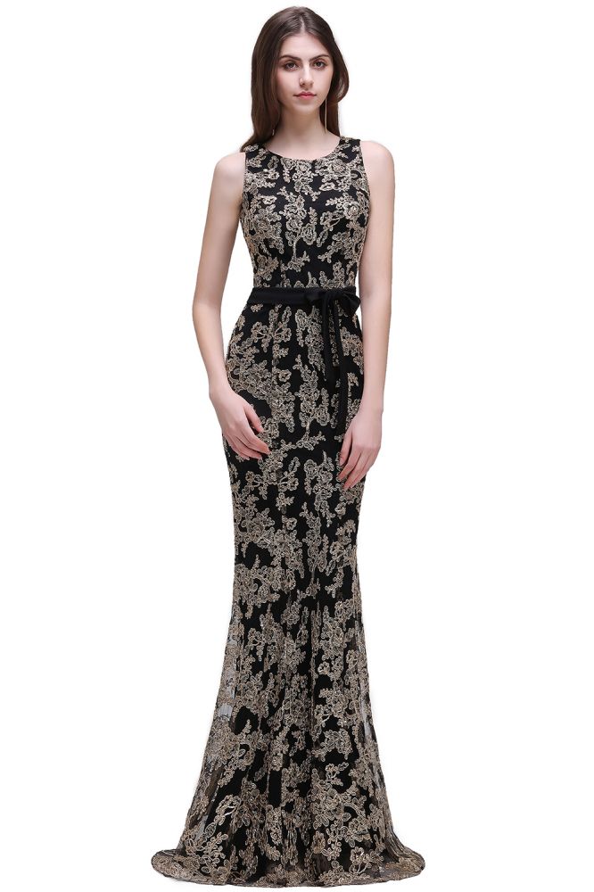 MISSHOW offers gorgeous Black Jewel party dresses with delicately handmade Lace,Bow in size 0-26W. Shop Floor-length prom dresses at affordable prices.