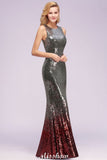 Looking for Bridesmaid Dresses in Sequined, Mermaid style, and Gorgeous Sequined work  MISSHOW has all covered on this elegant Glamorous Sleeveless Sexy Mermaid Sequins Bridesmaid Dresses.