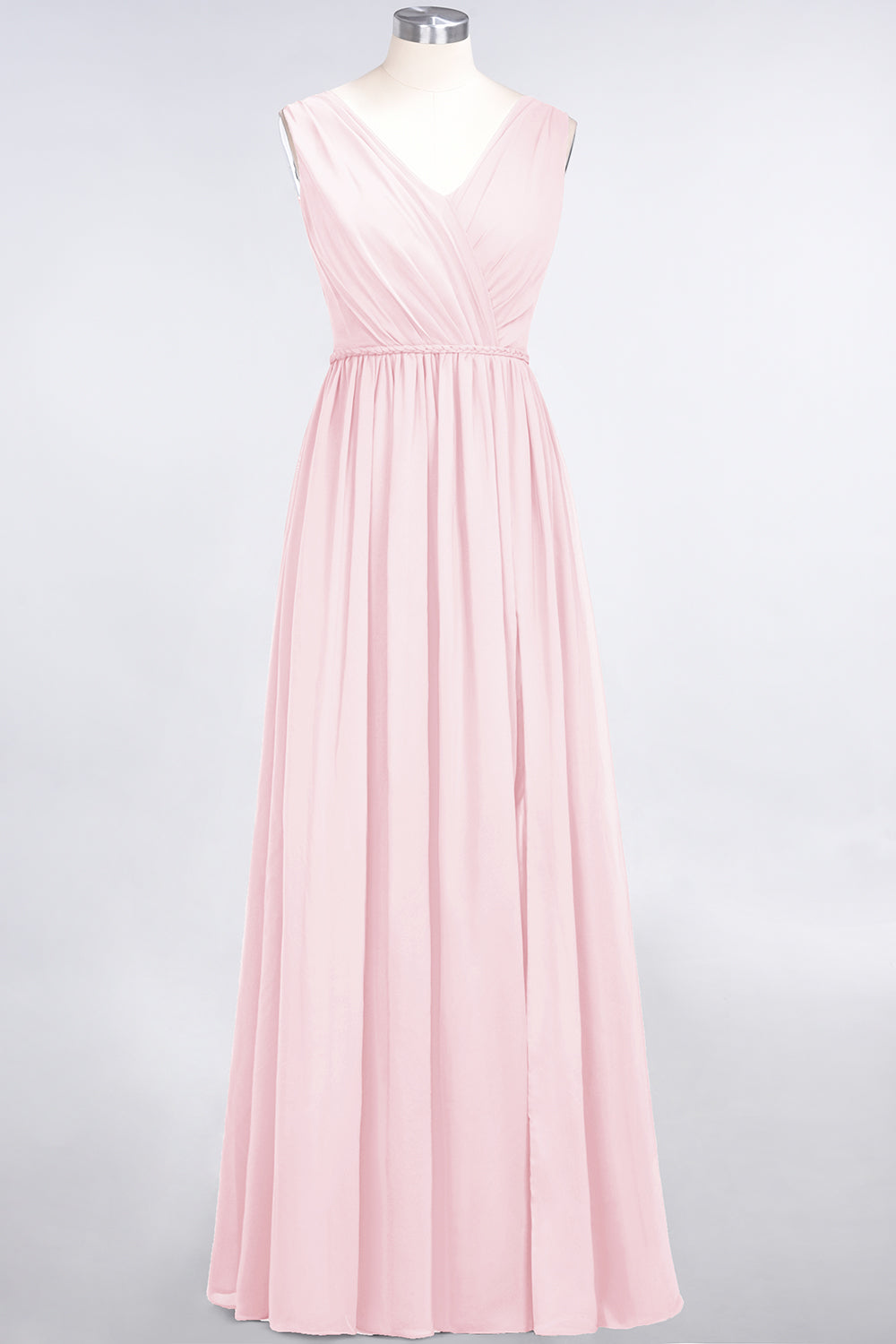 Glamorous TulleV-Neck Ruffle Burgundy Bridesmaid Dresses