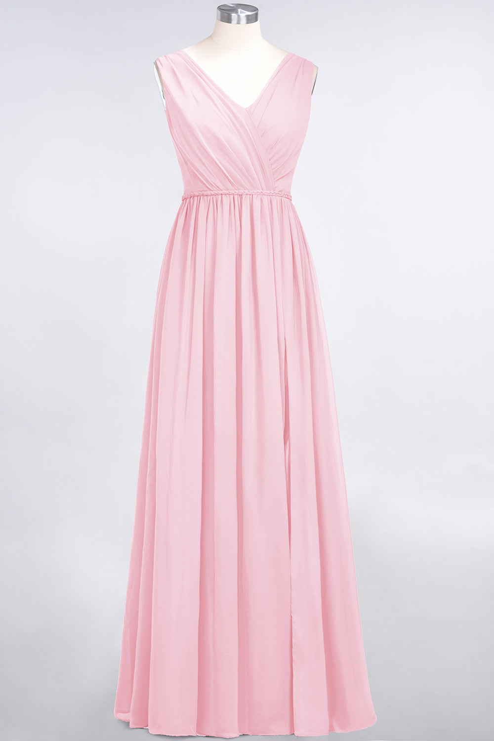 Glamorous TulleV-Neck Ruffle Burgundy Bridesmaid Dresses