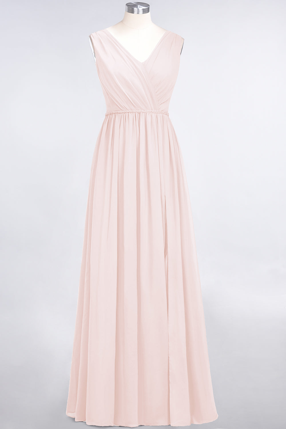 Glamorous TulleV-Neck Ruffle Burgundy Bridesmaid Dresses